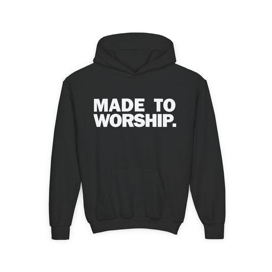 FAVORED. Kids MADE TO WORSHIP. Hoodie