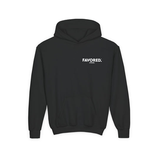 FAVORED. Kids Seek Jesus Roses Hoodie