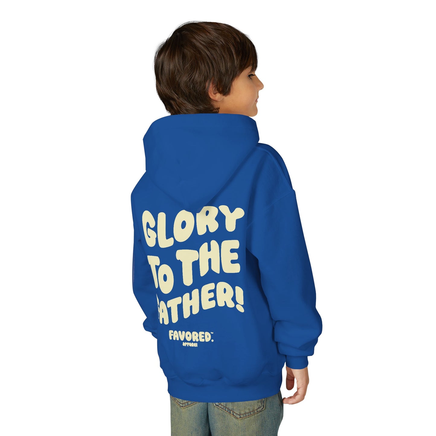 FAVORED. Kids Glory to The Father! Hoodie