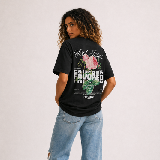 Seek Jesus Roses Tee