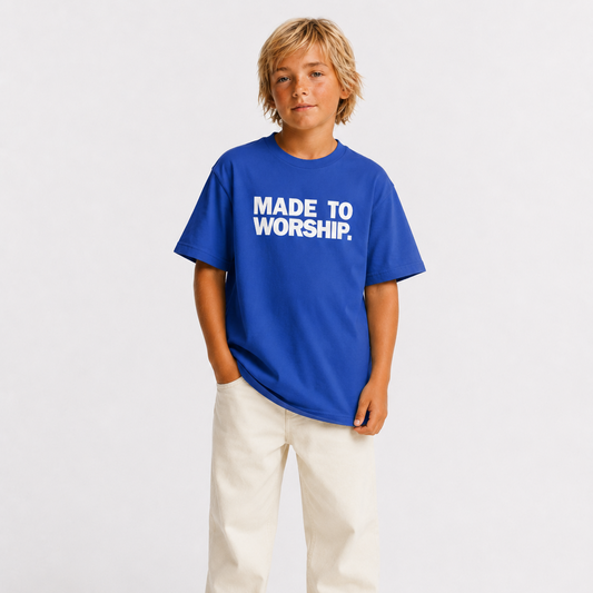FAVORED. Kids MADE TO WORSHIP. T-Shirt