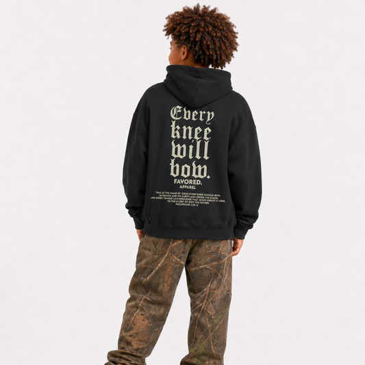 FAVORED. Kids Bow Down Hoodie