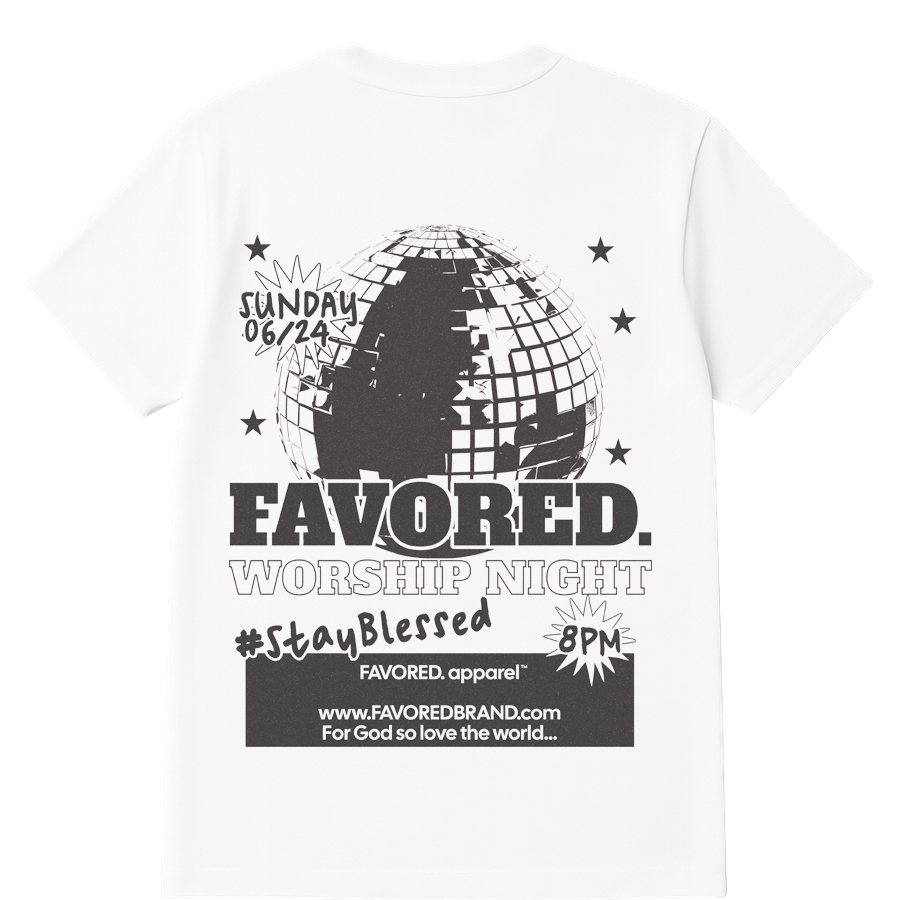 FAVORED. Worship Night T-Shirt
