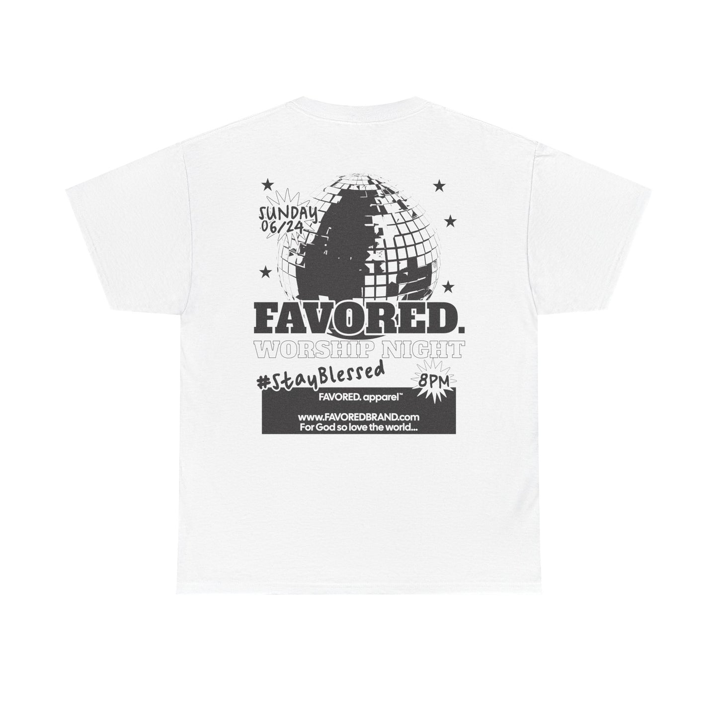 FAVORED. Worship Night T-Shirt