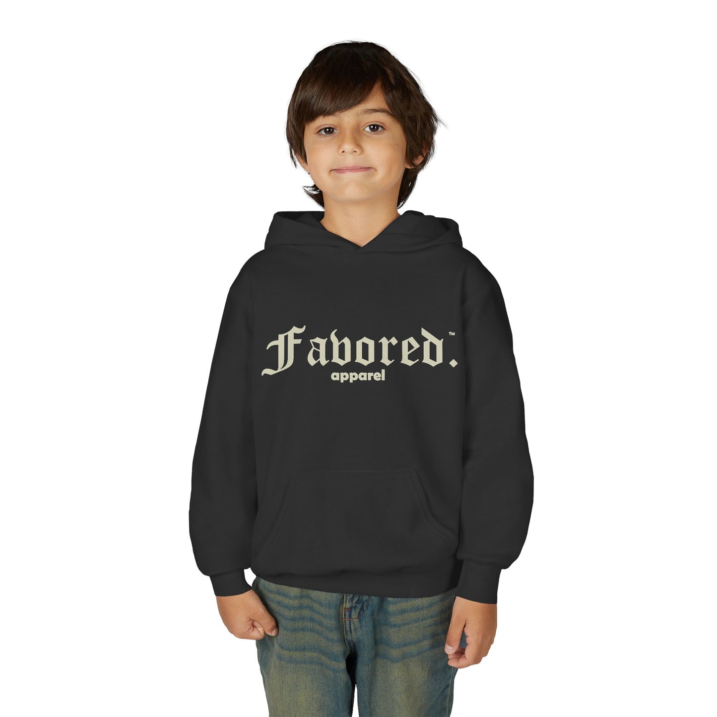 FAVORED. Kids Bow Down Hoodie