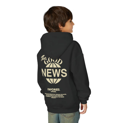 FAVORED. Kids Good News Hoodie