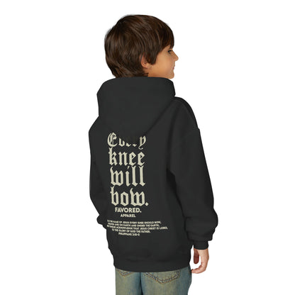 FAVORED. Kids Bow Down Hoodie