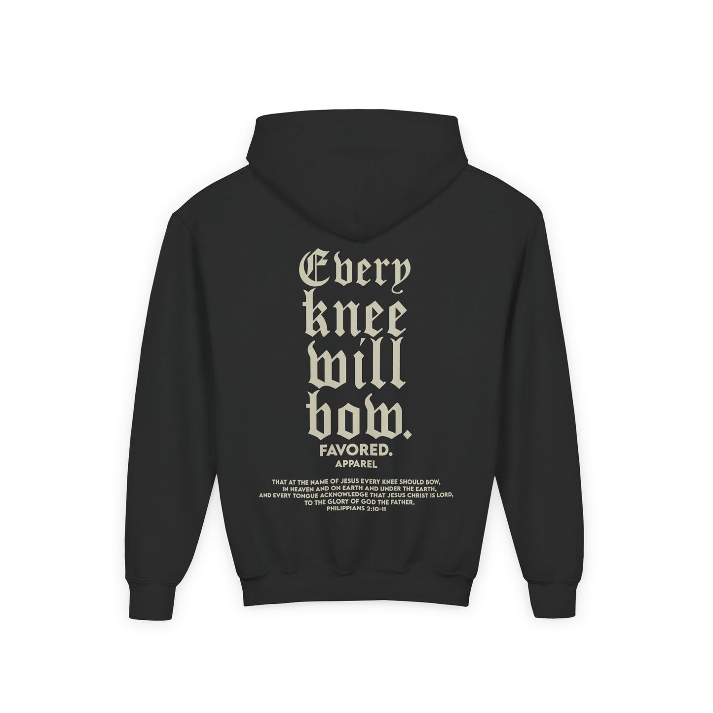 FAVORED. Kids Bow Down Hoodie