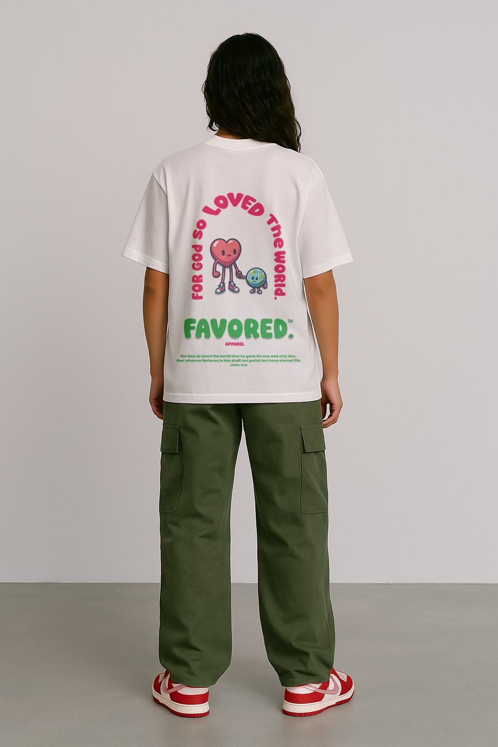 FAVORED. God Loves The World T-Shirt