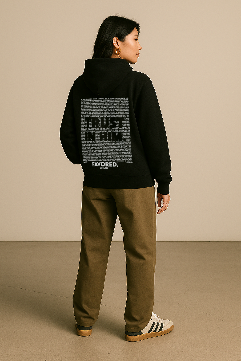 FAVORED. Trust In Him Hoodie