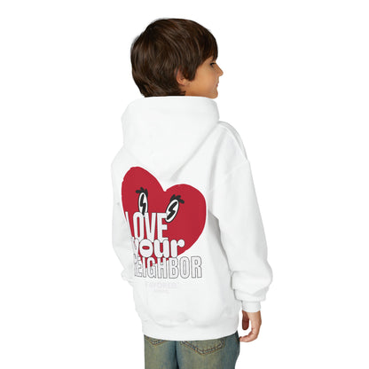 FAVORED. Kids Love Your Neighbor Hoodie