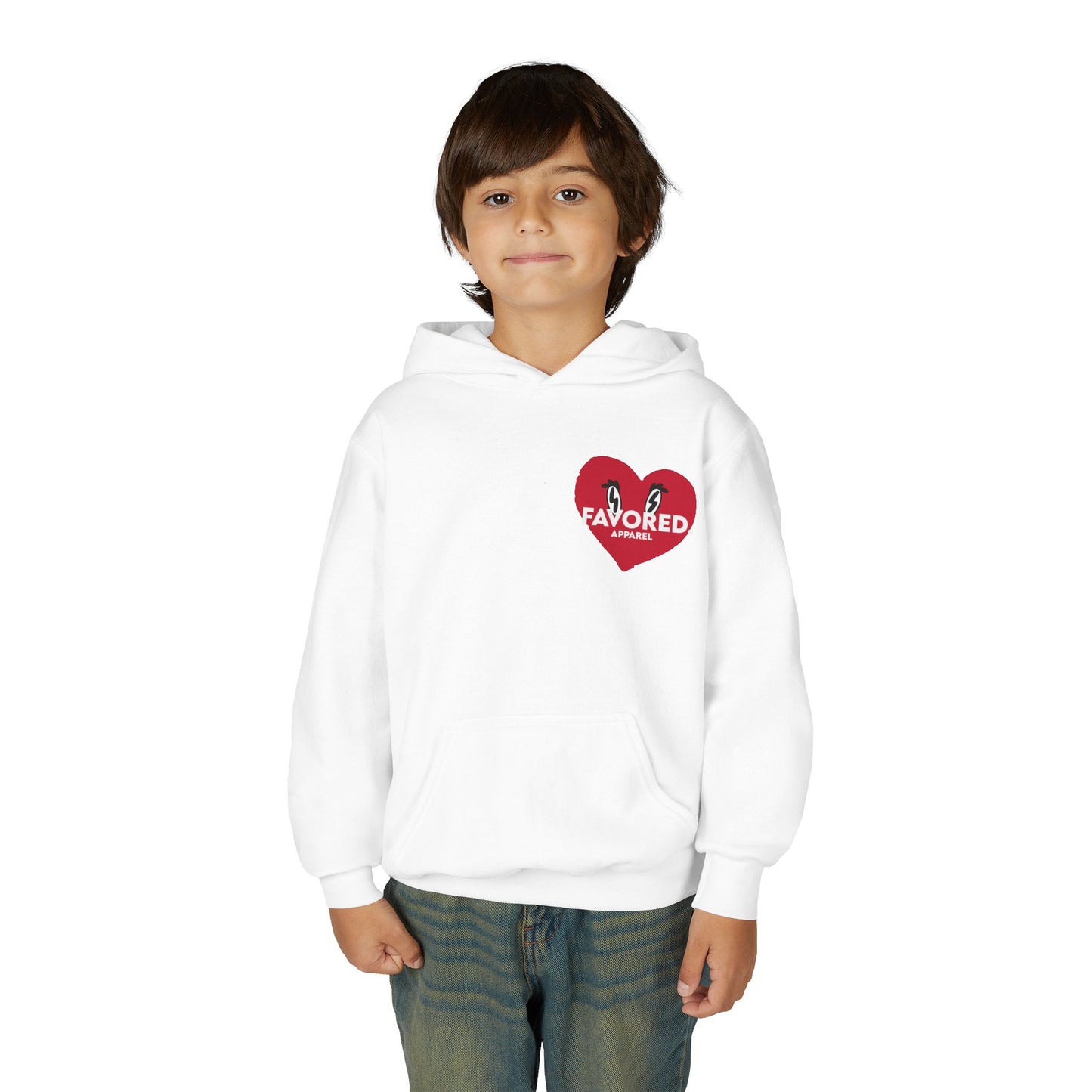 FAVORED. Kids Love Your Neighbor Hoodie