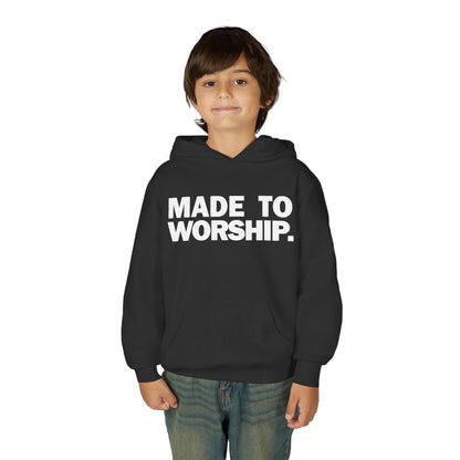 FAVORED. Kids MADE TO WORSHIP. Hoodie