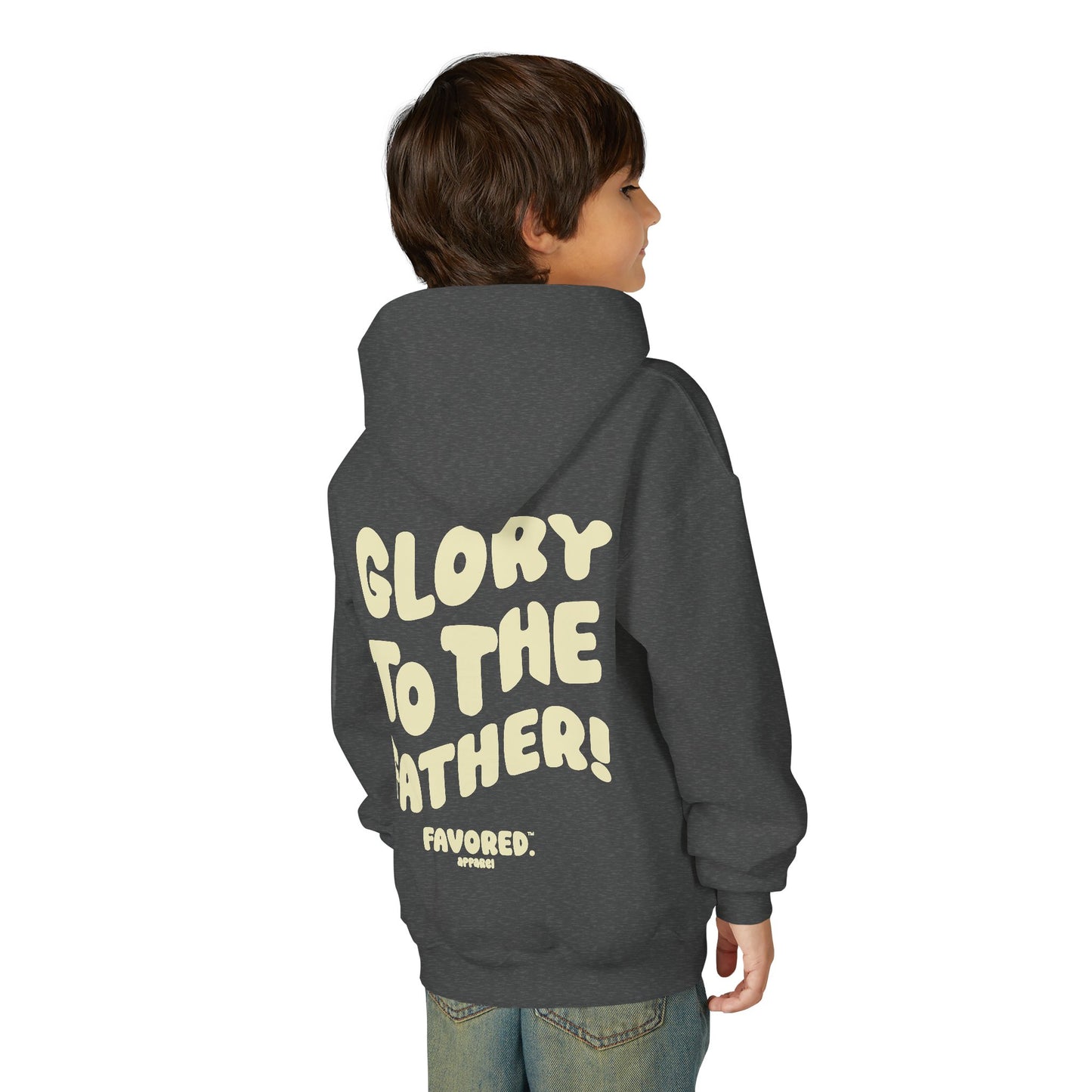 FAVORED. Kids Glory to The Father! Hoodie