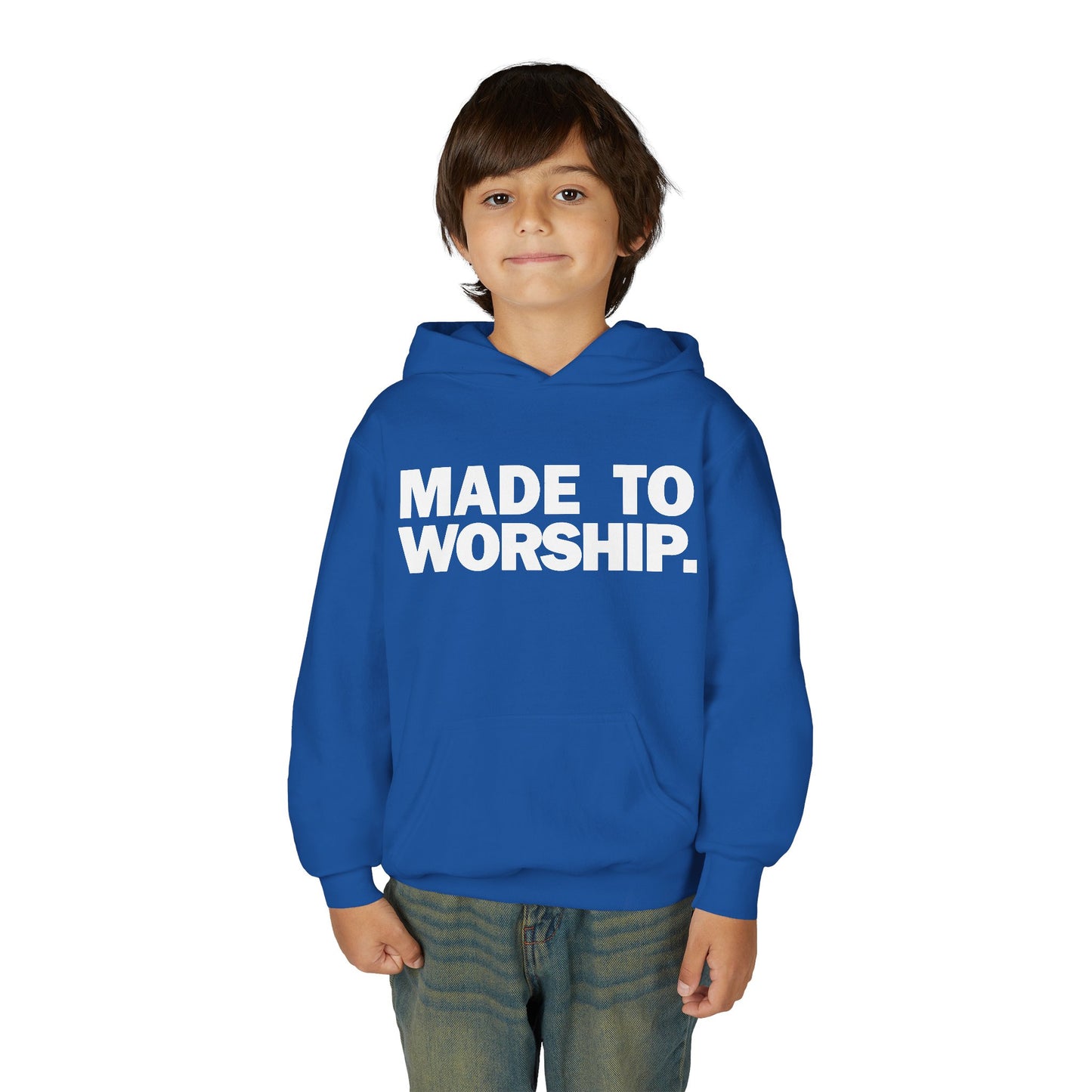 FAVORED. Kids MADE TO WORSHIP. Hoodie
