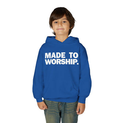FAVORED. Kids MADE TO WORSHIP. Hoodie