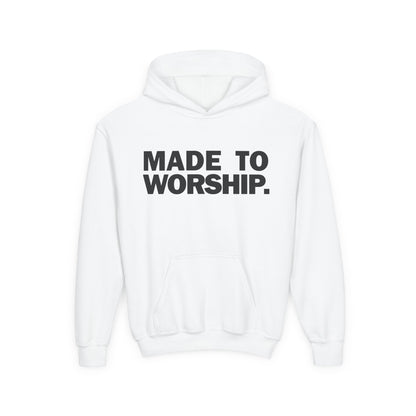 FAVORED. Kids MADE TO WORSHIP. Hoodie