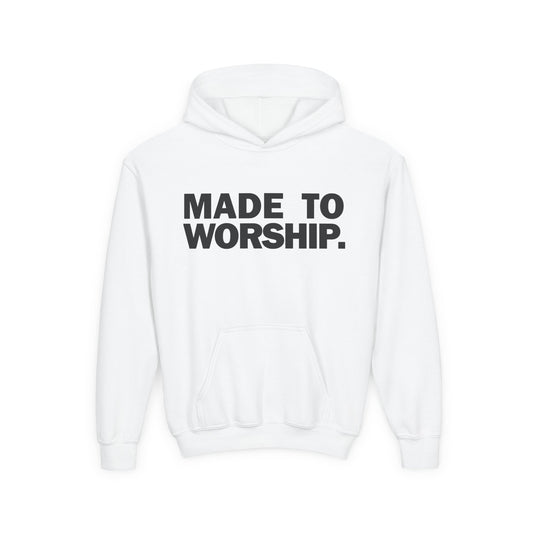 FAVORED. Kids MADE TO WORSHIP. Hoodie