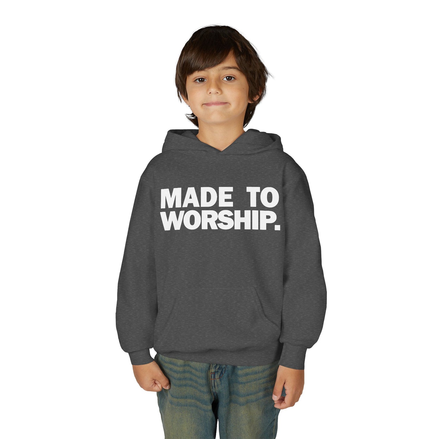 FAVORED. Kids MADE TO WORSHIP. Hoodie