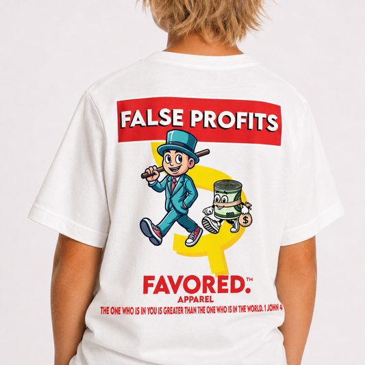 FAVORED. Kids False Profits T-Shirt
