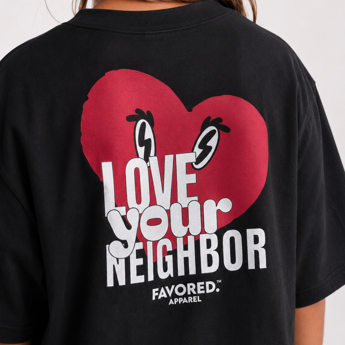 FAVORED. Kids Love Your Neighbor T-Shirt