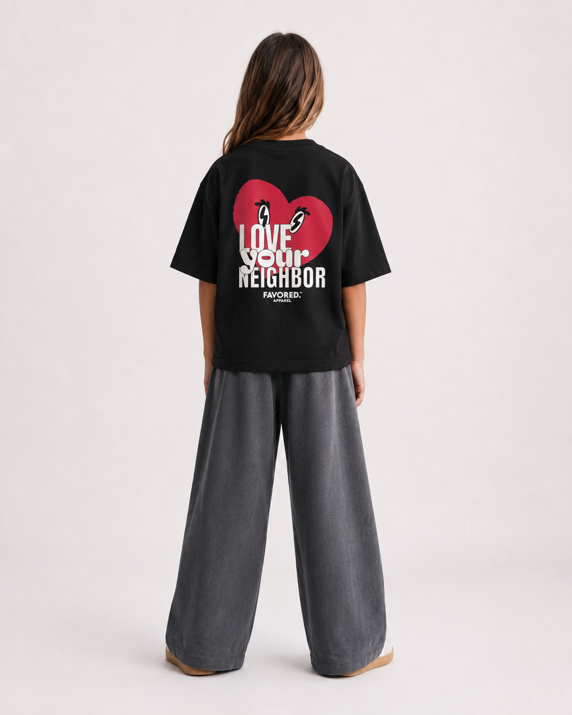 FAVORED. Kids Love Your Neighbor T-Shirt