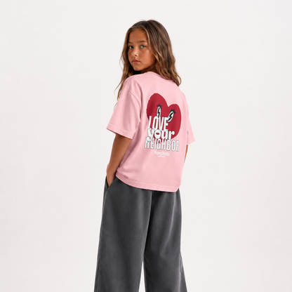 FAVORED. Kids Love Your Neighbor T-Shirt