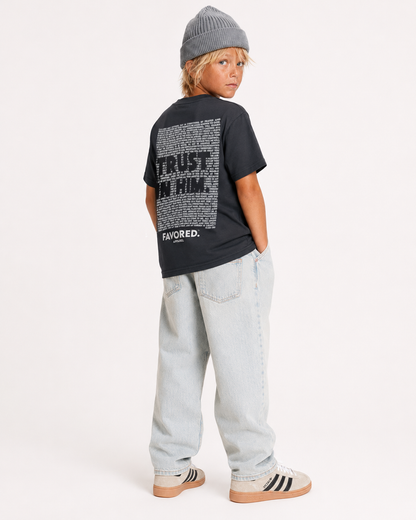 FAVORED. Kids Trust In Him T-Shirt