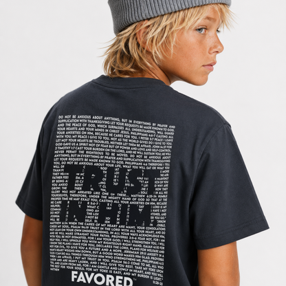 FAVORED. Kids Trust In Him T-Shirt