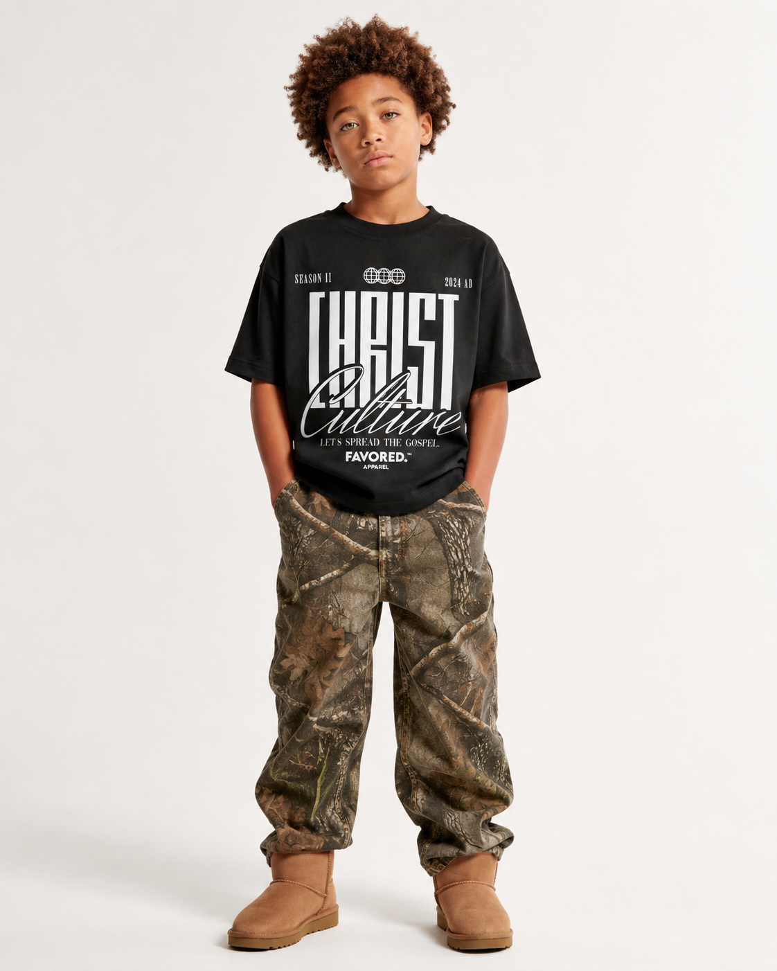 FAVORED. Kids Christ Culture T-Shirt