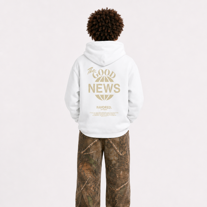 FAVORED. Kids Good News Hoodie