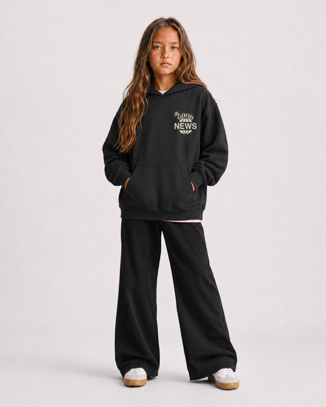 FAVORED. Kids Good News Hoodie
