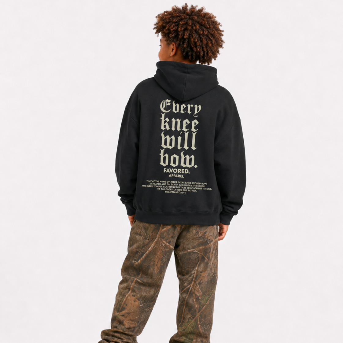 FAVORED. Kids Bow Down Hoodie