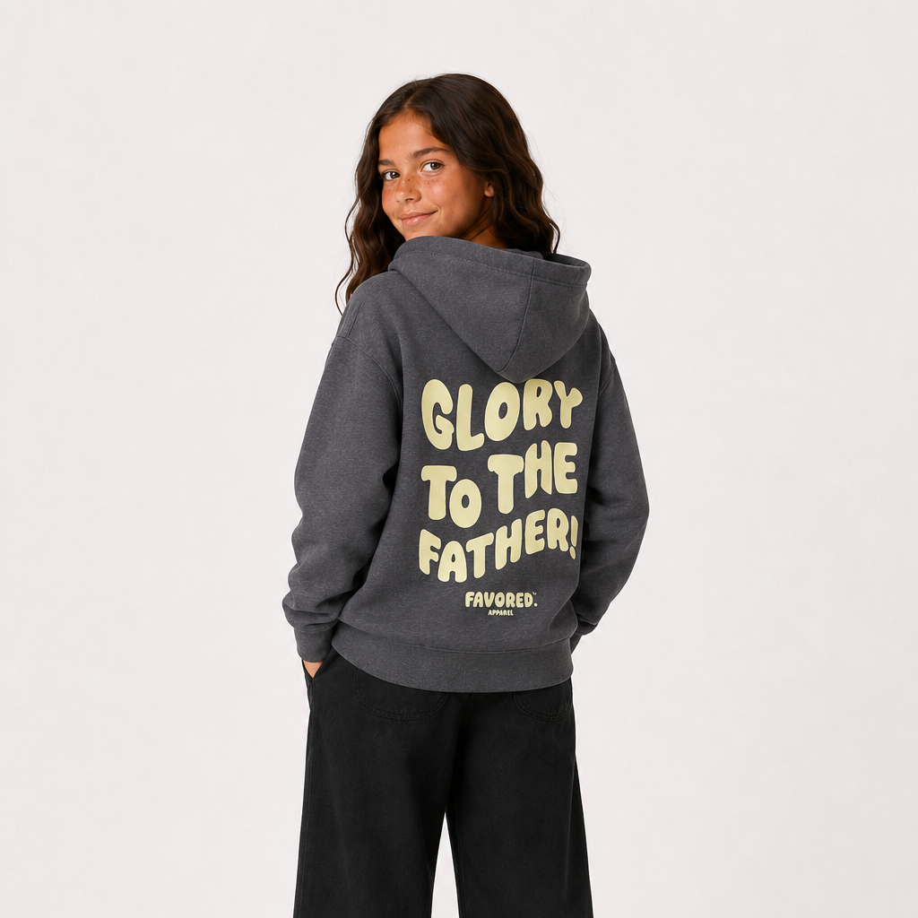 FAVORED. Kids Glory to The Father! Hoodie