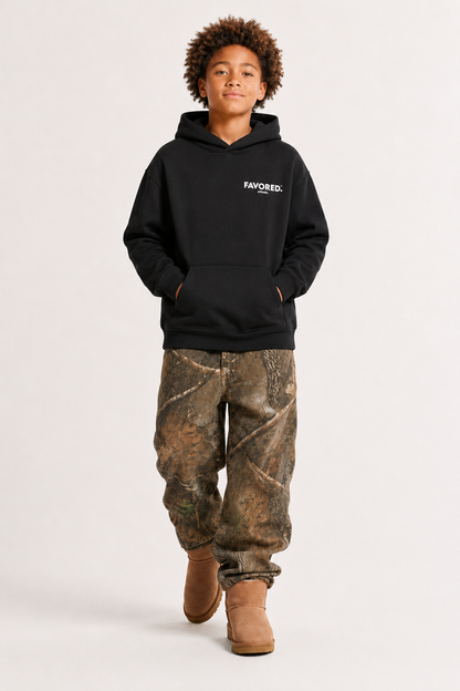 FAVORED. Kids Seek Jesus Roses Hoodie