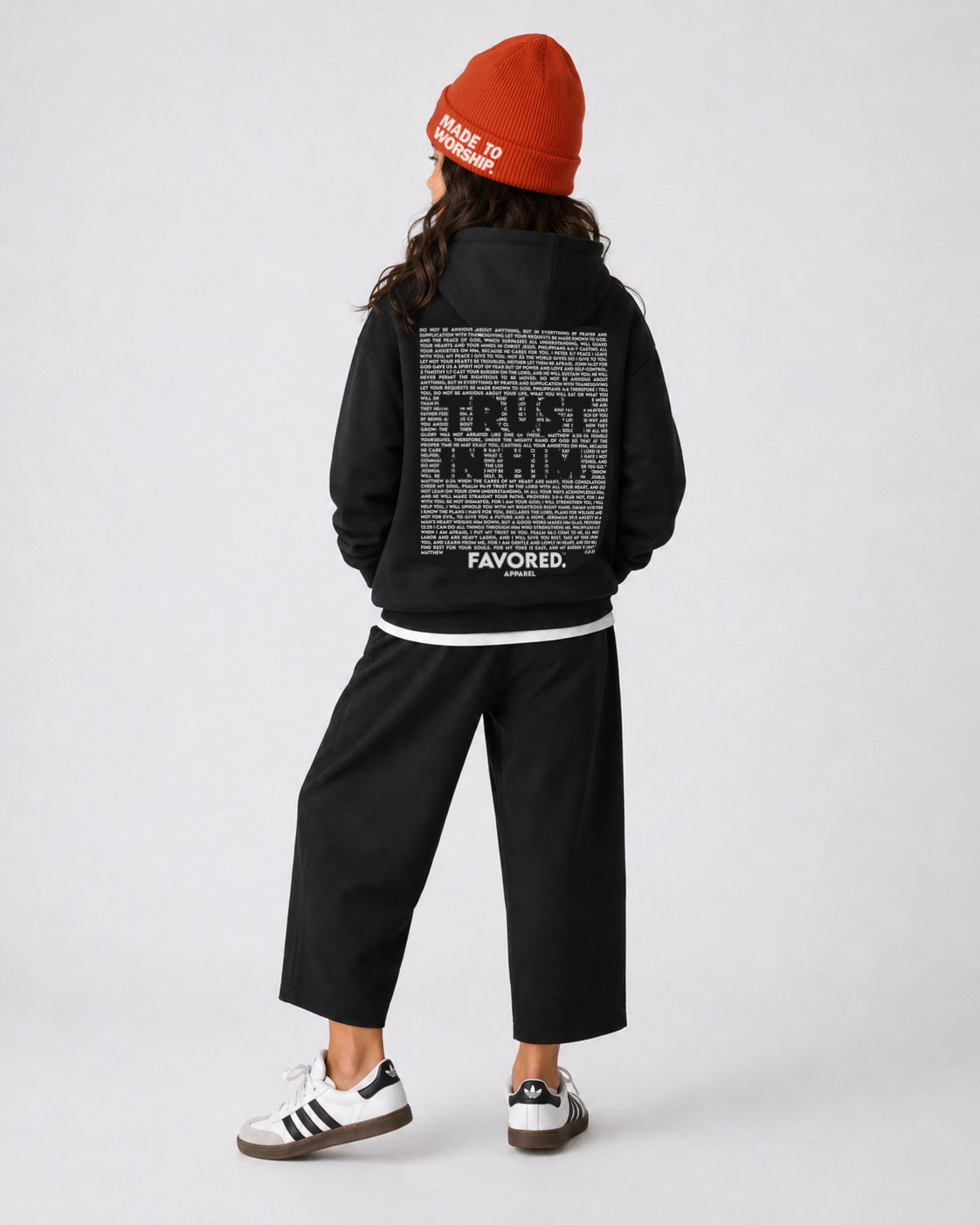 FAVORED. Kids Trust In Him. Hoodie