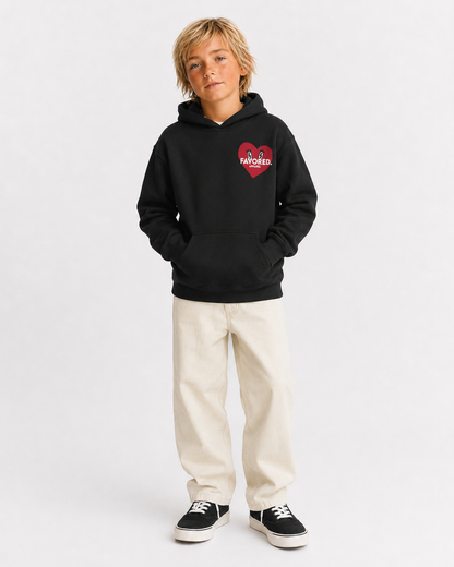 FAVORED. Kids Love Your Neighbor Hoodie