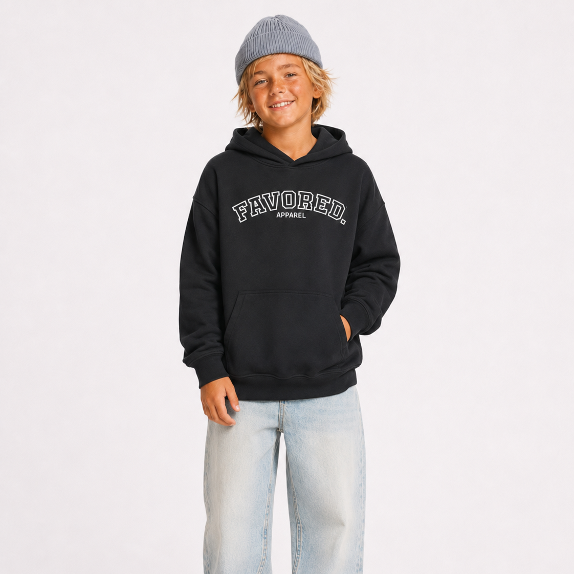 FAVORED. Kids Gym Hoodie