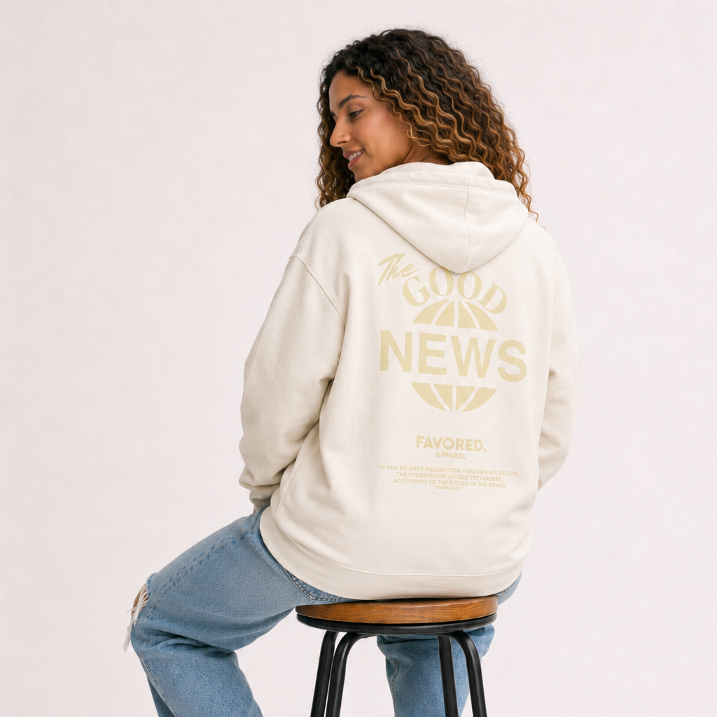 FAVORED. Good News Hoodie