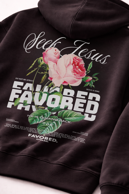Seek Jesus Roses Hoodie
